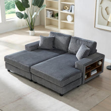 Load image into Gallery viewer, Convertible Sectional Sofa, Sleeper Oversized Living Room Lounge
