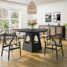 Load image into Gallery viewer, Farmhouse Round Dining Table With Storage Base
