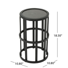 Load image into Gallery viewer, Outdoor Powder Coated Side Table - Gray

