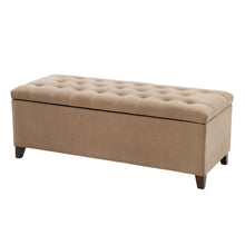 Load image into Gallery viewer, Elegant Design Tufted Top, Soft Close Storage Bench
