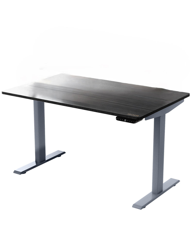 30" x 60" Adjustable Stainless Steel Standing Desk - Black And Gray