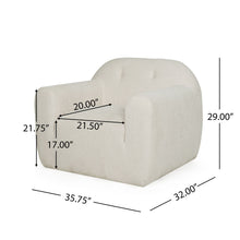 Load image into Gallery viewer, Harmonara - Boucle Upholstered Club Chair With Blind Tufting
