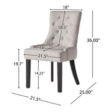 Load image into Gallery viewer, Contemporary Cheney Dining Chair Set With Tufted Design
