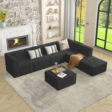 Load image into Gallery viewer, Modern Minimalist Ottoman Sofa Compressed Sectional Couch Sleeper
