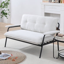 Load image into Gallery viewer, Modern Metal Frame Sofa With Sponge Filling For Compact Spaces And Versatile Use
