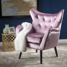Load image into Gallery viewer, Alyssa - Mid Century Upholstered Arm Chair With Wingback Design
