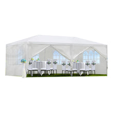Load image into Gallery viewer, Wedding Party Canopy Tent Outdoor Gazebo With 6 Removable Sidewalls - White
