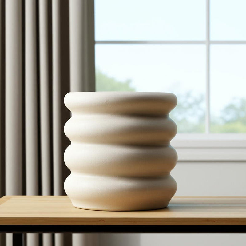 Cylinder Table Vase (608341) - Cream