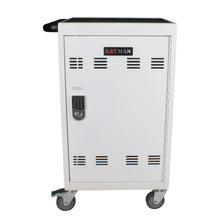 Load image into Gallery viewer, Mobile Charging Cart And Cabinet For Tablets Laptops 30 Device With Combination Lock
