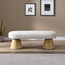 Load image into Gallery viewer, Dining Bench For Dining Room, Upholstered Bedroom End Of Bed Entryway Bench Fabric Ottoman For Living Room - Beige
