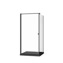 Load image into Gallery viewer, Corner Shower Enclosure, Frameless Pivot Door - Black
