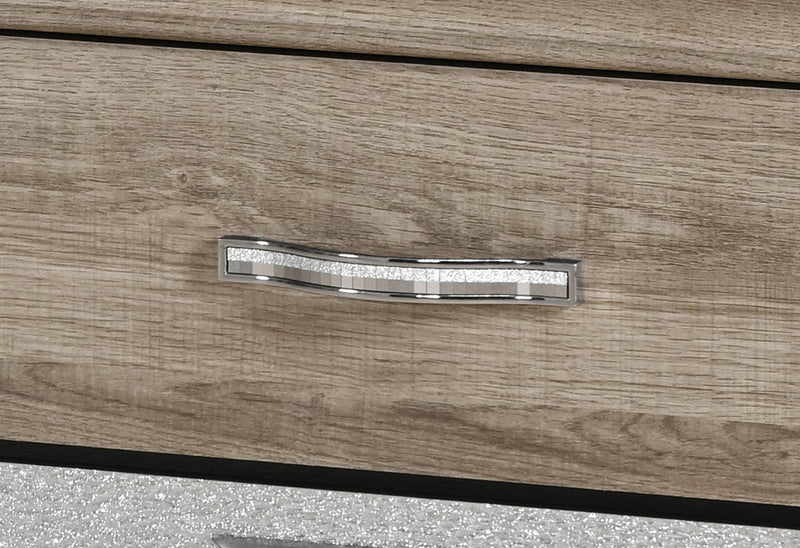 Wood Six Drawer Double Dresser - Natural