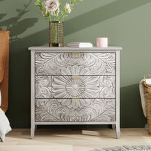 Load image into Gallery viewer, 3 Drawer Cabinet, American Furniture, Suitable For Bedroom, Living Room - Light Gray
