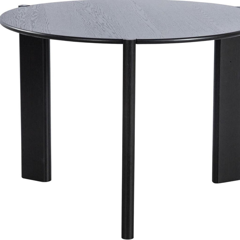 42" Solid Wood Rounded Bar Table - Black