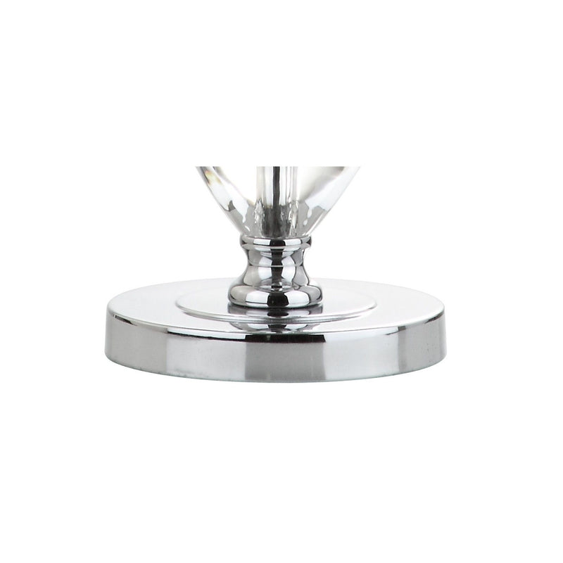 Globe Table Lamp With Drum Shade - Clear
