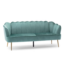 Load image into Gallery viewer, Modern Glam 3 Seater Sofa With Velvet Texture

