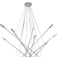 Load image into Gallery viewer, Multi Light Metal Dimmable Chandelier - Silver
