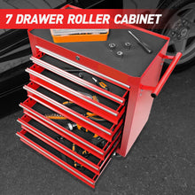 Load image into Gallery viewer, 7 Drawer Rolling Tool Chest With Wheels, Multifunctional Tool Box And Storage
