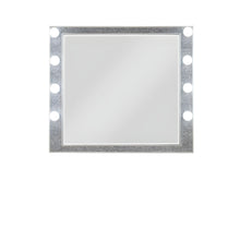 Load image into Gallery viewer, 36" Square Framed Mounted Dresser Mirror - Pearl Silver
