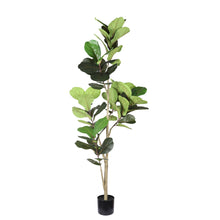Load image into Gallery viewer, 6Ft Real Touch Fake Fiddle Leaf Fig Tree In Pot, Indoor Decor For Home - Green Leaves
