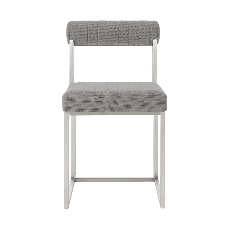 Polyester Dining Side Chairs (Set of 2) - Gray