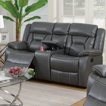 Load image into Gallery viewer, Modern Reclining Loveseat With Console, Cup Holders, Storage
