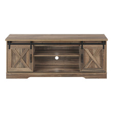 Load image into Gallery viewer, 59" Cabinet Enclosed Storage TV Stand - Brown
