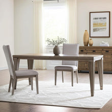 Load image into Gallery viewer, Fabric And Solid Wood Dining Side Chairs (Set of 2) - Gray
