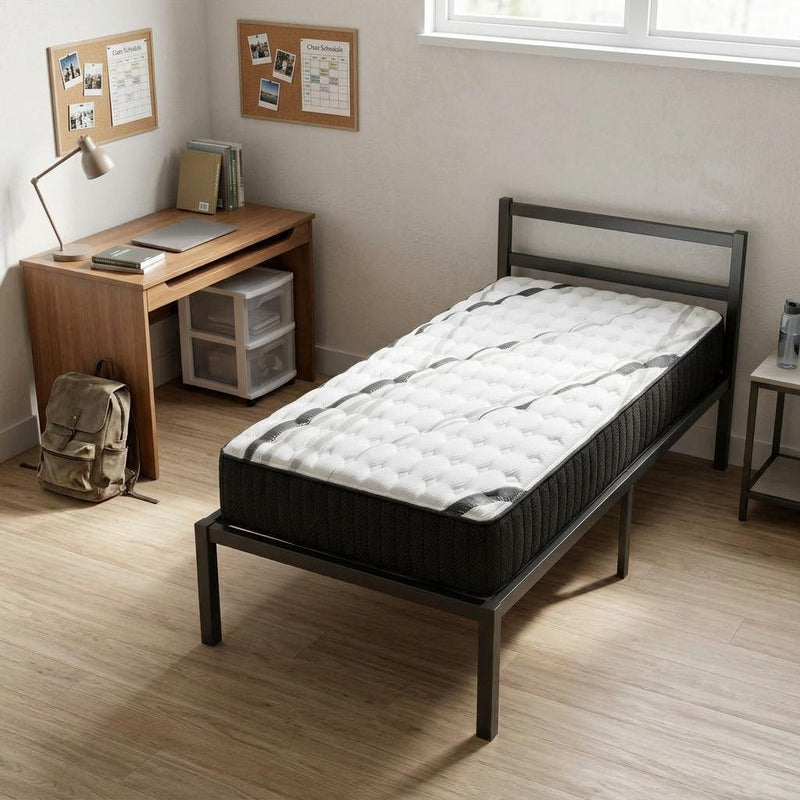 Graphite And Titanium Infused Gel Memory Foam Firm Hybrid Mattress - Twin Long