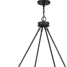 Load image into Gallery viewer, 40" Candle Style Multi Light Metal Dimmable Chandelier - Black
