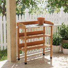 Load image into Gallery viewer, Outdoor Potting Table, 3 Tier Workbench

