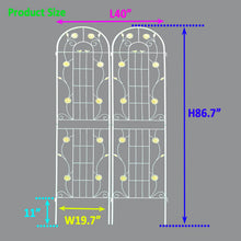 Load image into Gallery viewer, Metal Garden Trellis Rustproof Trellis For Climbing Plant Outdoor Flower Support
