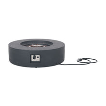 Load image into Gallery viewer, Modern Lightweight Concrete Outdoor Circular Fire Pit 50,000 Btu
