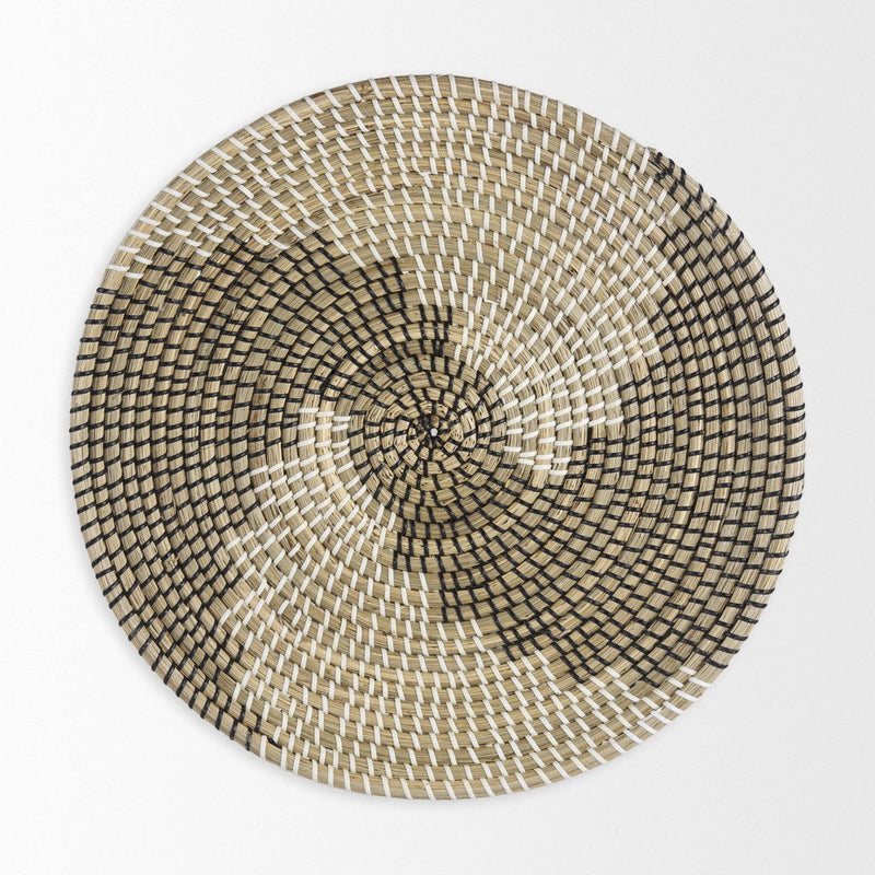 Fabric Sphere Decorative Wall Sculpture - Brown