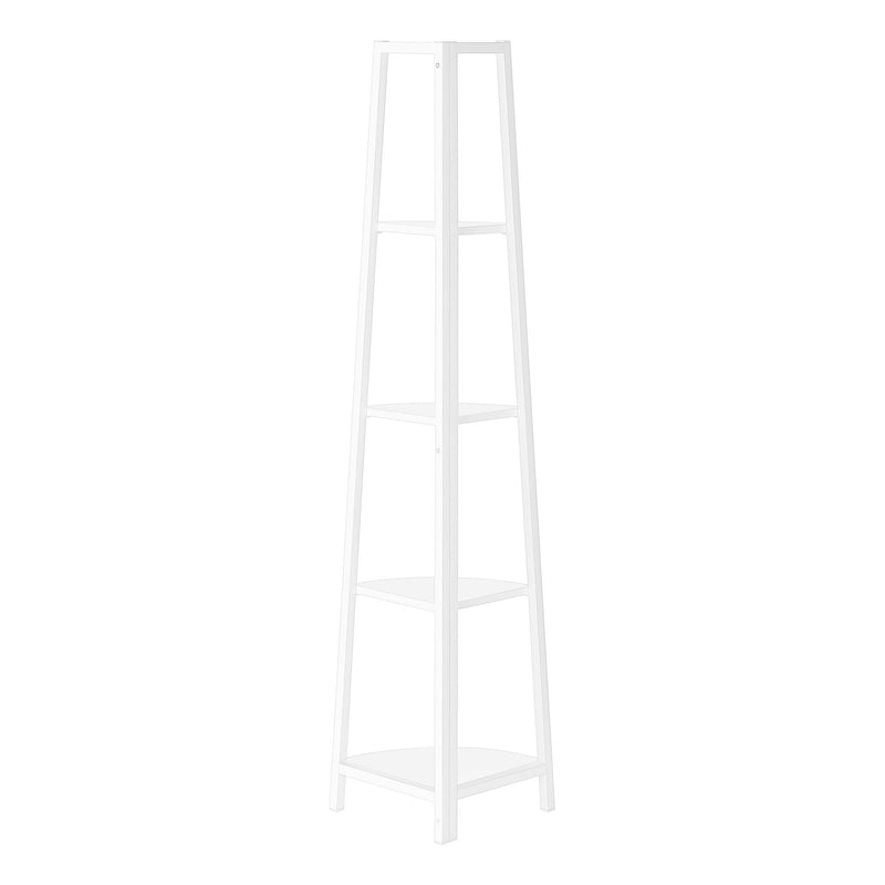 Four Tier Corner Bookcase (489785) - White