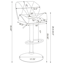 Load image into Gallery viewer, Adjustable Bar Stool With Height-Adjustable Base (Set of 2)
