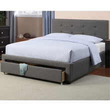 Load image into Gallery viewer, Bed With Tufted Headboard And Storage Drawer
