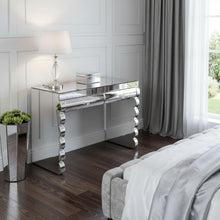Load image into Gallery viewer, 39" Wood Vanity Two Drawer Dresser - Silver
