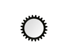 Load image into Gallery viewer, 26" Cog Round Metal Frame Wall Mirror - Black

