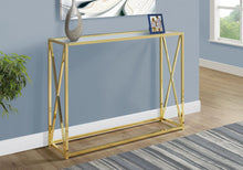Load image into Gallery viewer, Accent Console Table For Entryway, Contemporary &amp; Modern - Gold
