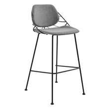 Load image into Gallery viewer, Steel Low Back Bar Height Bar Chairs (Set of 2) - Light Gray / Black
