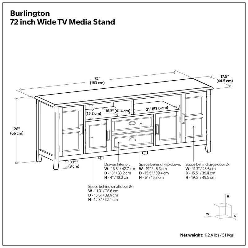 Burlington - TV Media Stand