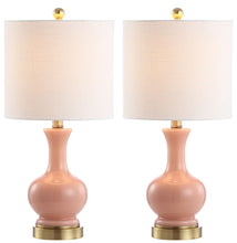 Load image into Gallery viewer, Novelty Table Lamps With Drum Shades (Set of 2) - Coral

