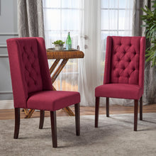 Load image into Gallery viewer, Sophisticated Tufted Dining Chair With High Back Design
