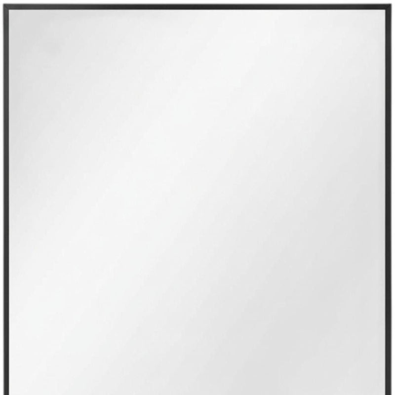 36" Metal Framed Bathroom Vanity Mirror - Black