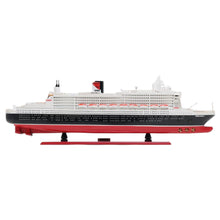 Load image into Gallery viewer, RMS Queen Mary II Large Boat Hand Painted Decorative Boat - Black / Red
