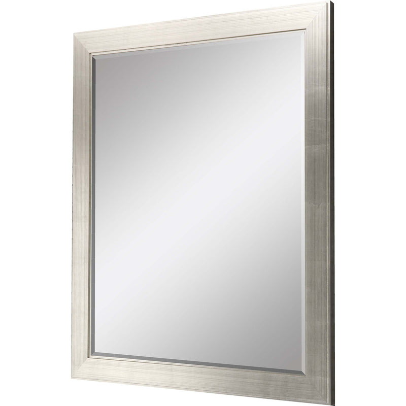 53" Solid Wood Framed Accent Mirror - Silver