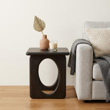 Load image into Gallery viewer, Square Sled End Table - Espresso / Walnut
