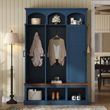 Load image into Gallery viewer, Classic Arched Design Hall Tree With 3 Hidden Storage
