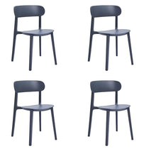Load image into Gallery viewer, Heavy Duty Plastic Dining Room Side Chairs (Set of 4) - Gray
